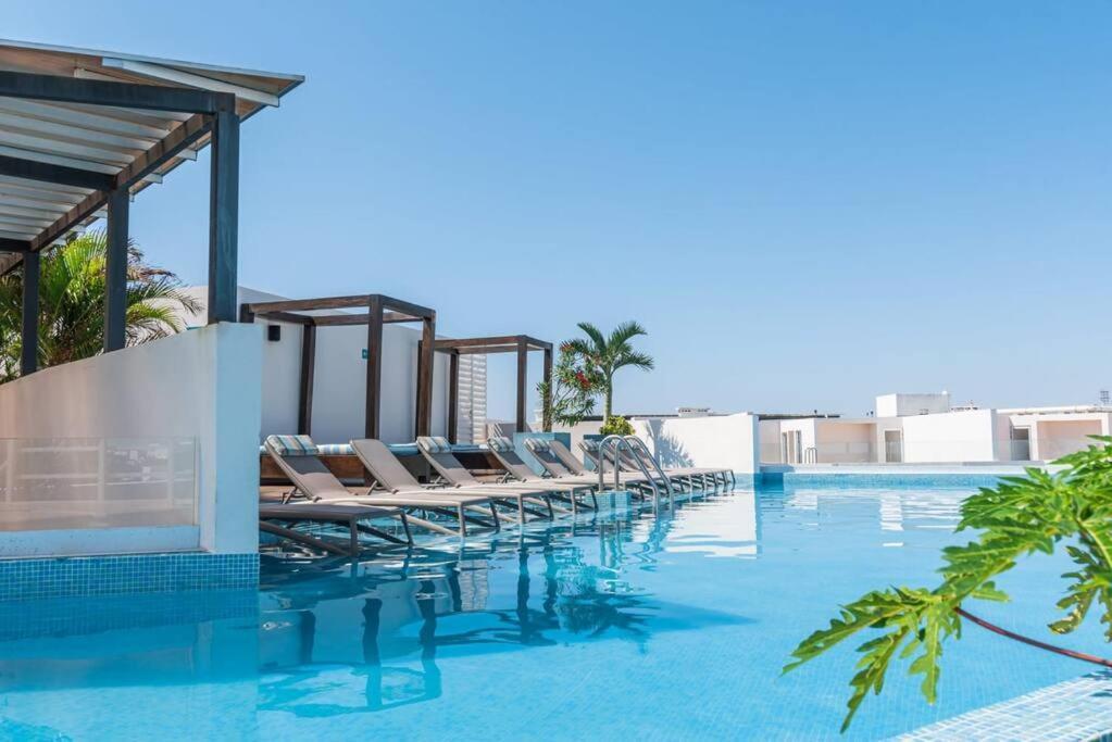 Luxury Condo, Hab Privada 100mb Ac Gym Pool Cine Apartamento Playa del Carmen